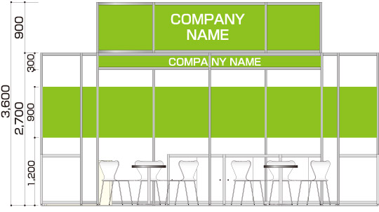 4小間Type-C-1 a-立面図