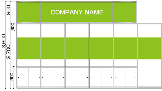 1小間Type-C-1 b-立面図