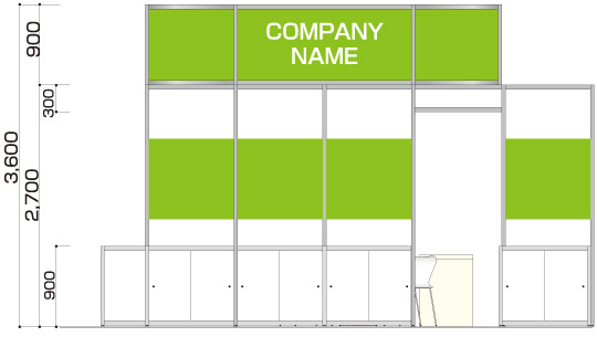 1小間Type-C-2 b-立面図