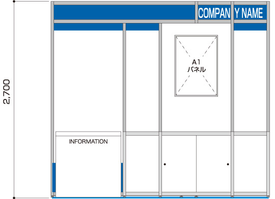 1小間Type-B a-立面図