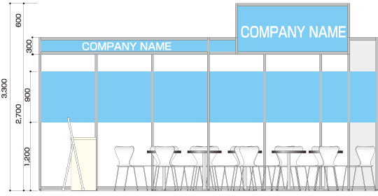 2小間Type-B a-立面図
