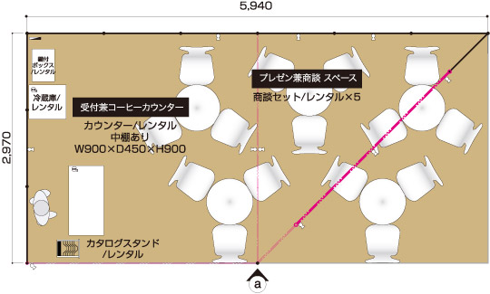 2小間Type-B上面図