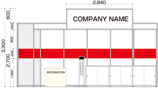 2小間Type-D a-立面図